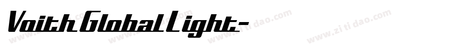 Voith Global Light字体转换